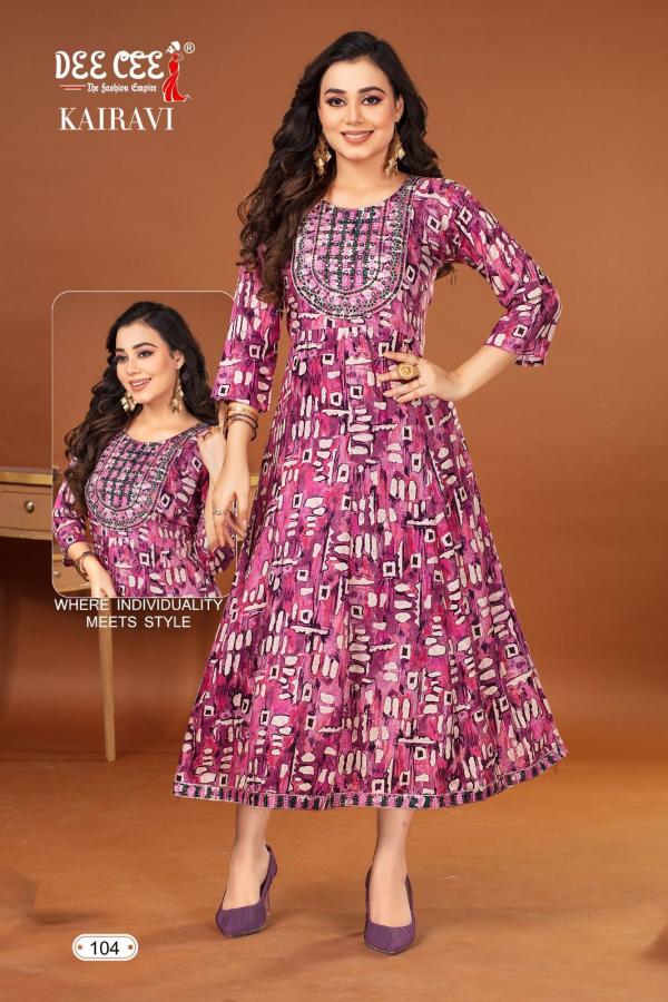 Deecee Kairavi Vol 1 Long Anarkali Kurti Collection